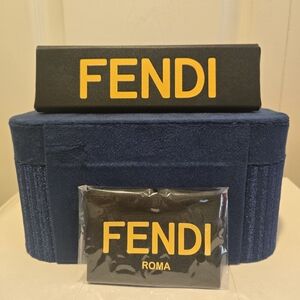 FENDI ROMA SUNGLASSES CASE WITH CLOTH CLEANER